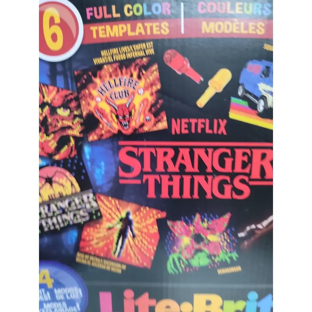 Stranger Things Lite-Brite ColorPop Netflix Edition 650 Mini-Pegs Eleven NIB